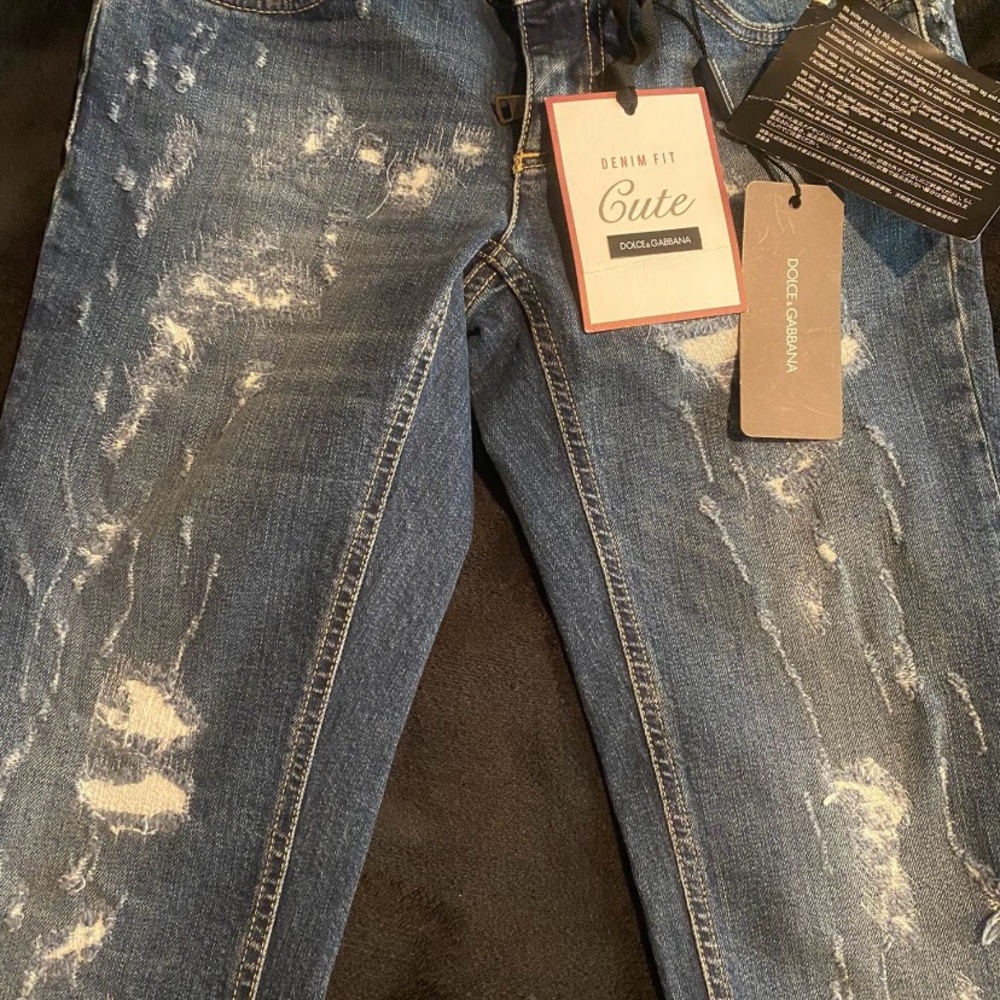 Dolce & Gabbana Blue Distressed Women's Jeans